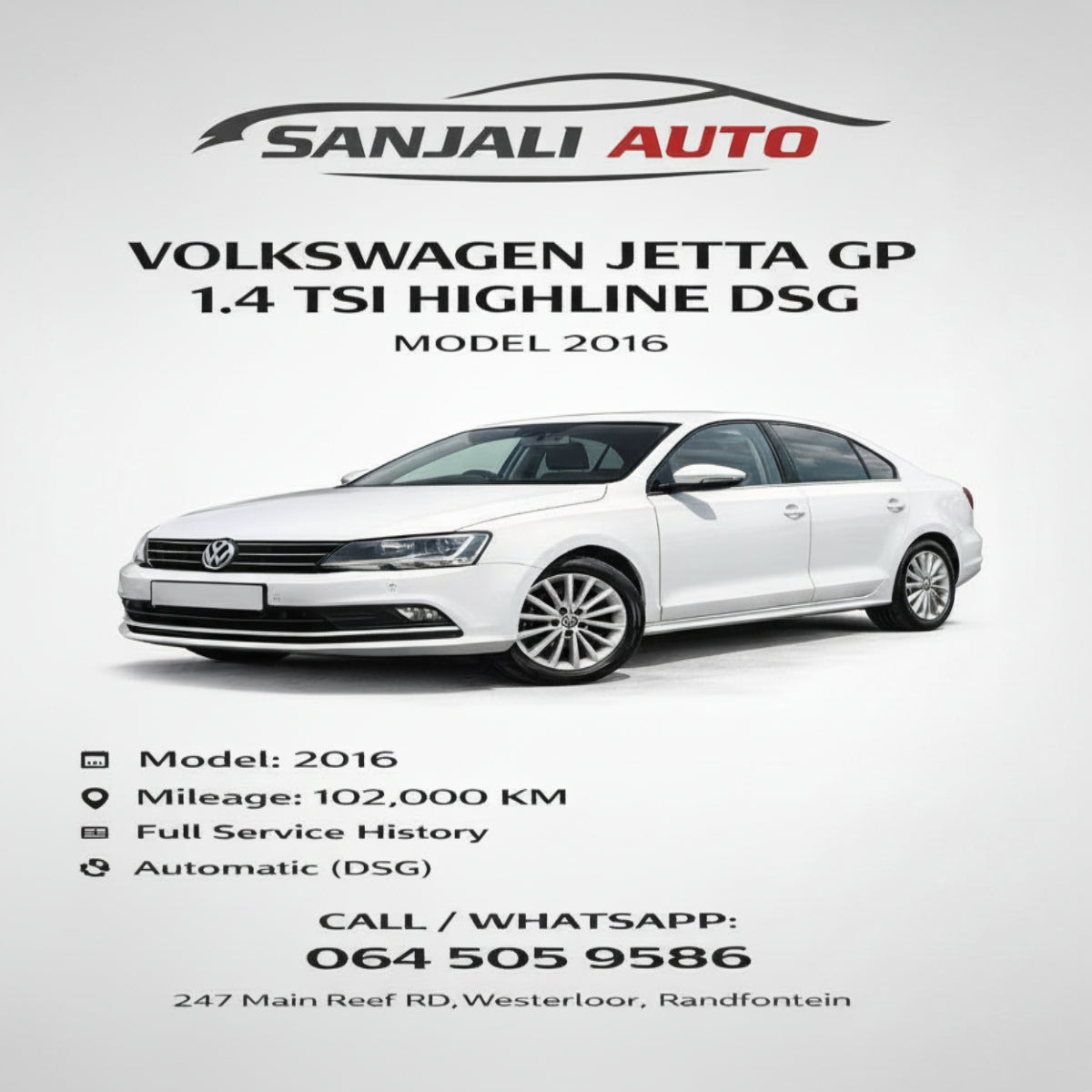 JETTA 1.4 TSI HIGHLINE DSG