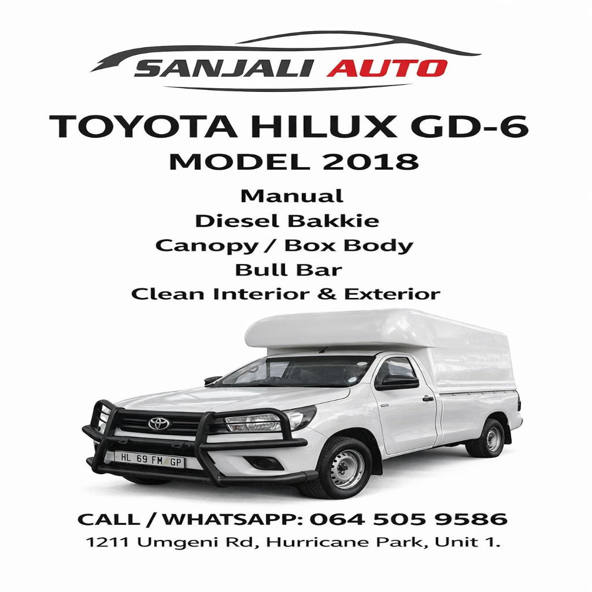 Toyota Hilux GD6 2018 Model