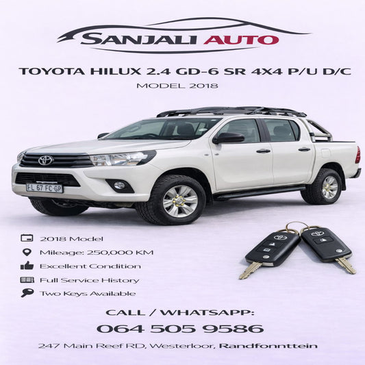 Toyota Hilux 2.4 GD-6 SR 4x4 P/u (2018)